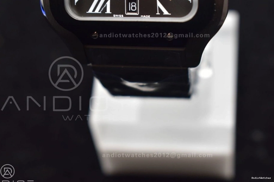 1:1 Santos Bezel 3KF Black Cartier 1049 40mm MIYOTA on Best SS Bracelet White SS Edition NewStyle Dial de 0408